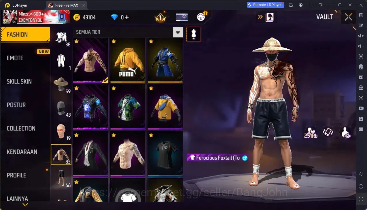 Free Fire Accounts Indonesia | Vault 1000| 2 EVO (UMP Lv3, Tinju Lv2) image 11