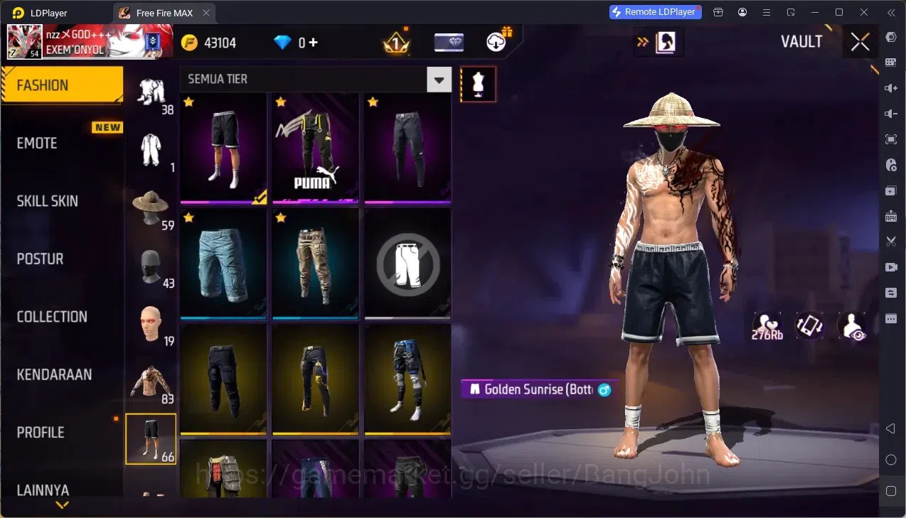 Free Fire Accounts Indonesia | Vault 1000| 2 EVO (UMP Lv3, Tinju Lv2) image 12