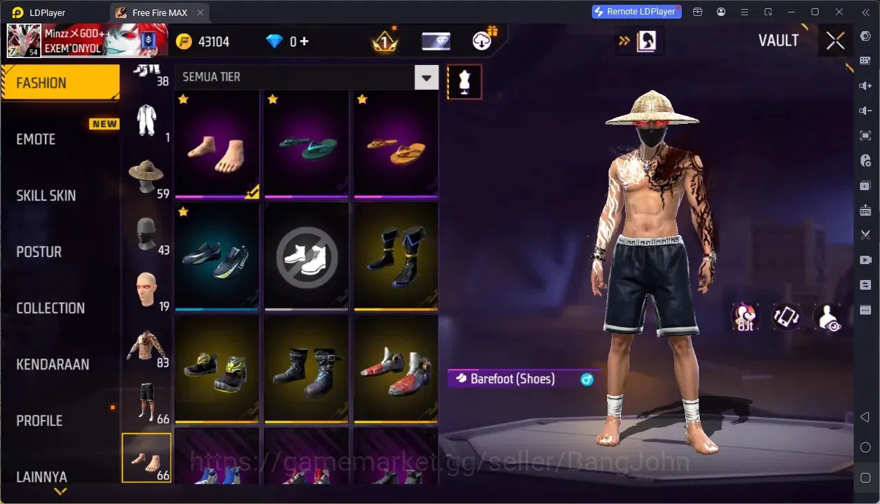 Free Fire Accounts Indonesia | Vault 1000| 2 EVO (UMP Lv3, Tinju Lv2) image 13