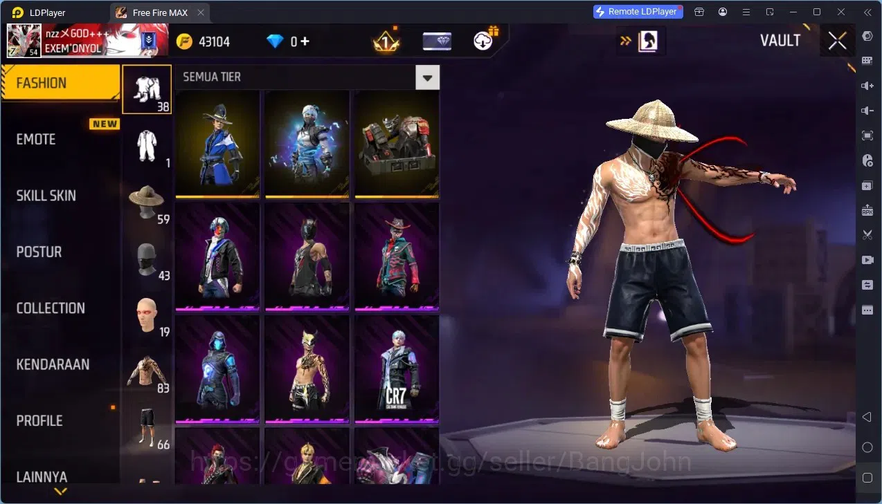 Free Fire Accounts Indonesia | Vault 1000| 2 EVO (UMP Lv3, Tinju Lv2) image 6
