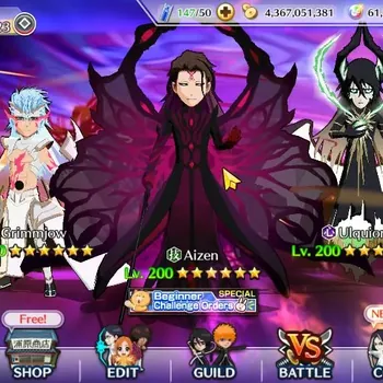 Bleach: Brave Souls Accounts Starter Global | 1M BP+61K Orb |End Story|8K AccTicket|Aizen,Ulquiorra,Grimmjow