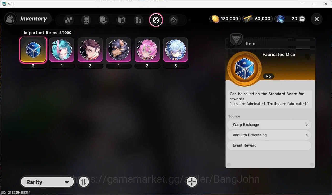 Neverness to Everness Accounts EU|Stater LVL 3, S Sakiri, S Hathor, 8 char, MC fe image 3