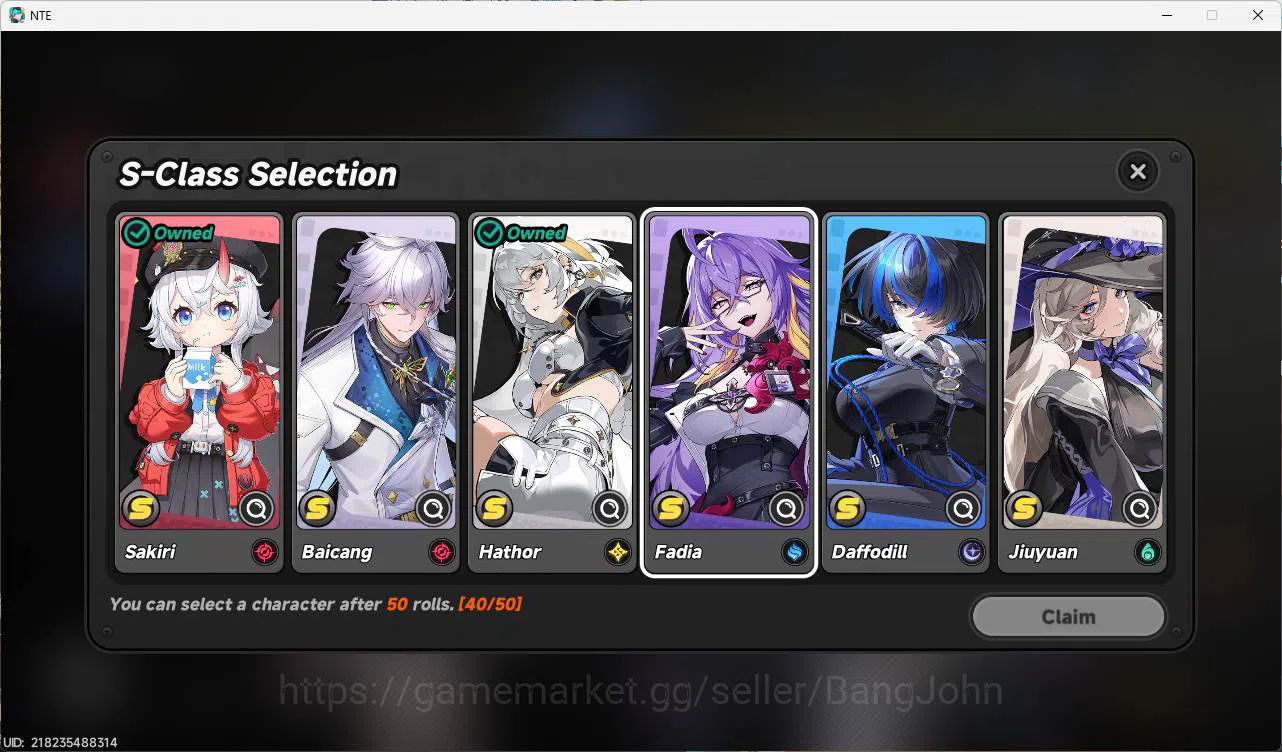 Neverness to Everness Accounts EU|Stater LVL 3, S Sakiri, S Hathor, 8 char, MC fe image 7