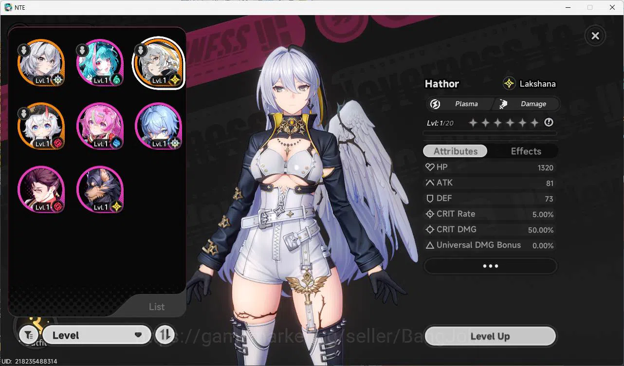 Neverness to Everness Accounts EU|Stater LVL 3, S Sakiri, S Hathor, 8 char, MC fe image 9
