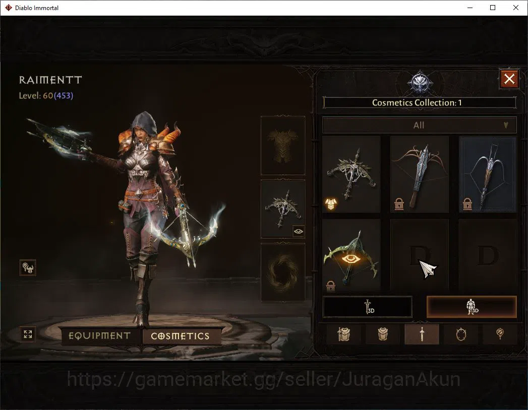 Diablo Immortal Accounts SEA - Anu | Lv60(453)Demon Hunter| 31K CR|Reso 480 image 9