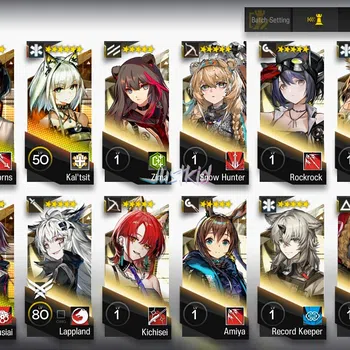 Arknights Accounts Starter ARKNIGHTS GLOBAL STARTER 7*6 , 2 LIMITED SILVERASH ALTER,VIRTUOSA