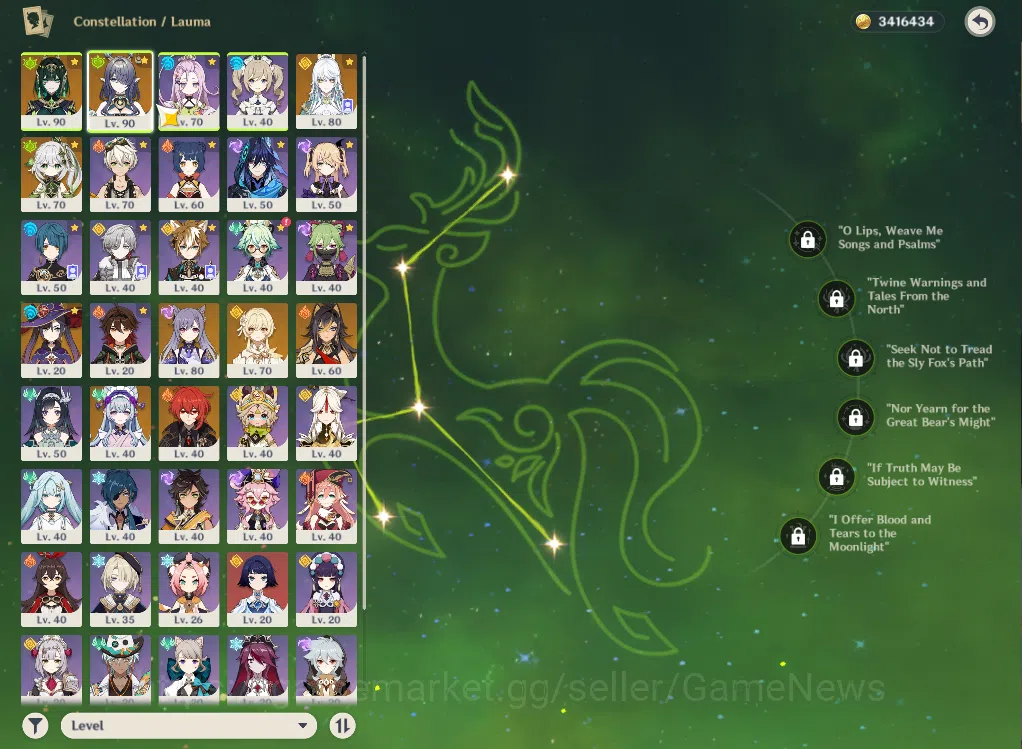 Genshin Impact Accounts ASIA|AR55|4Limited+2(*5Weapon)|Nefer,Lauma,Nahida, image 15