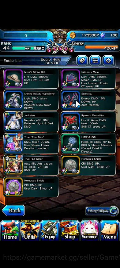 Grand Summoners Accounts Global|Rank 44|12 Ascend|EmiyaTW,AcceleratorTW,S M image 8