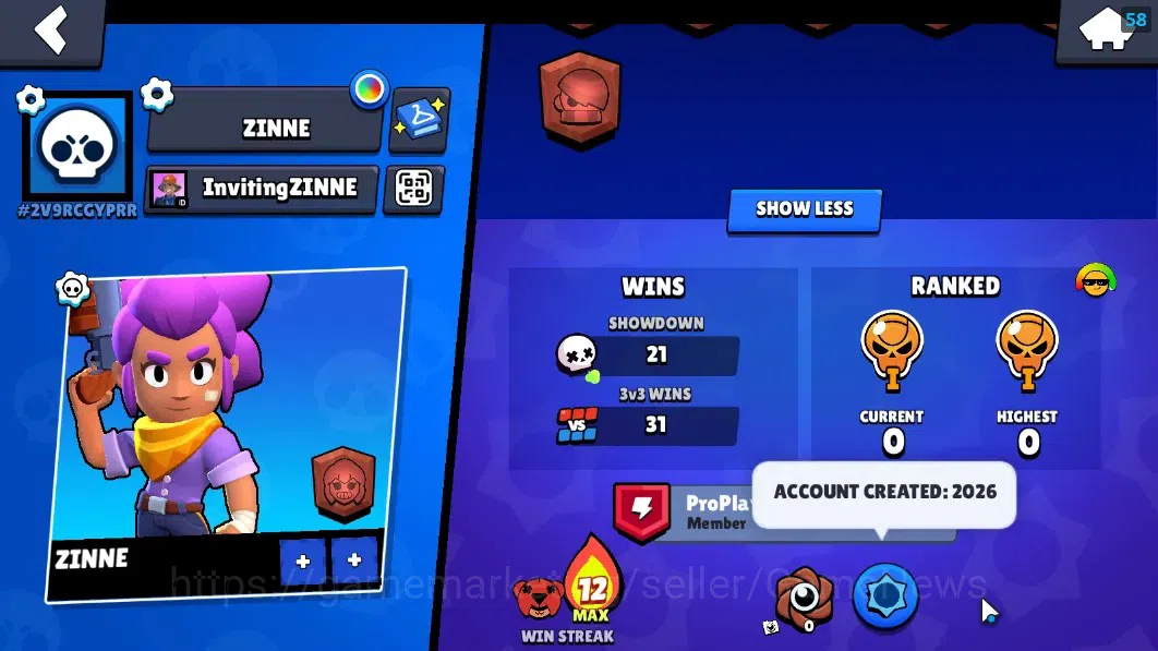 Brawl Stars Accounts 787 Trophy|11 Brawlers 1 Max Lvl (Emz Full Buffies image 3