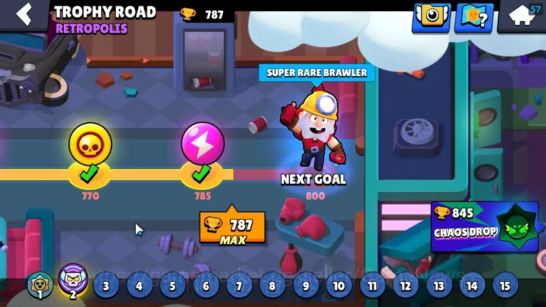 Brawl Stars Accounts 787 Trophy|11 Brawlers 1 Max Lvl (Emz Full Buffies image 5