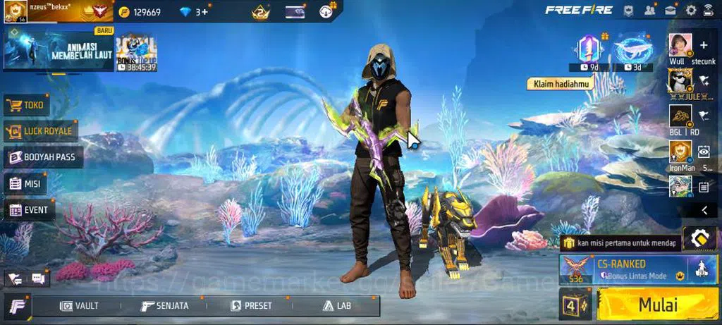 Free Fire Accounts Indonesia| M1887 Mamba GNAW |M1014 Green Flame Dra image 1