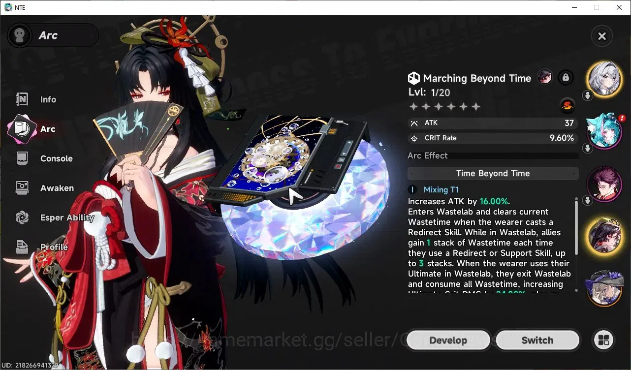 Neverness to Everness Accounts GLOBAL EU|HL 3|4 SSR|Hotori+Sign,Jiuyuan,Hathor,Baicang+Sign|2 Selector ON|Female MC|Log 2