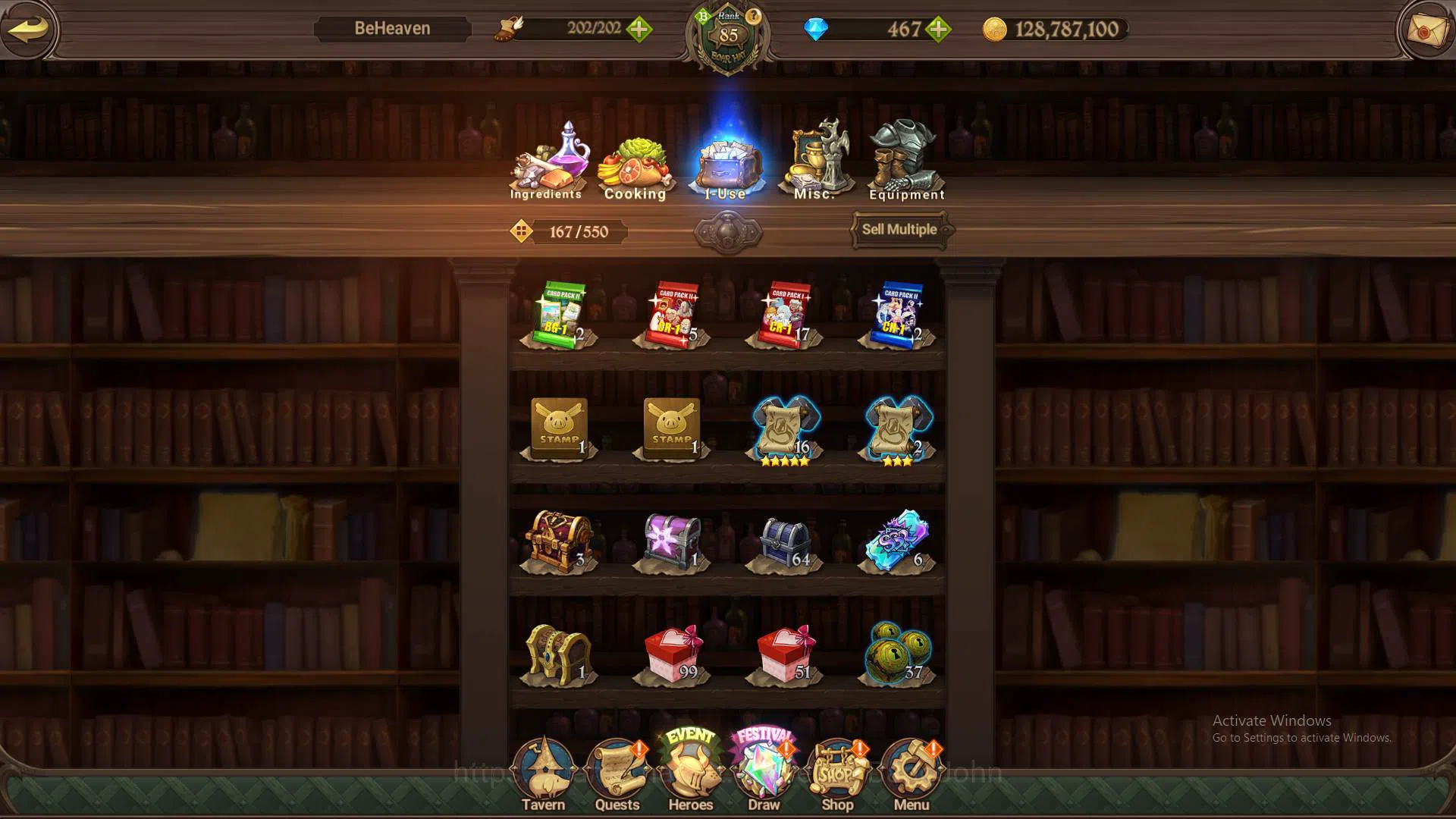 The Seven Deadly Sins: Grand Cross Accounts Others ASIA|4.2m CC|DM467|2LR Merlin4/6,Elizabeth|collab Sho,Shinra|UR 6