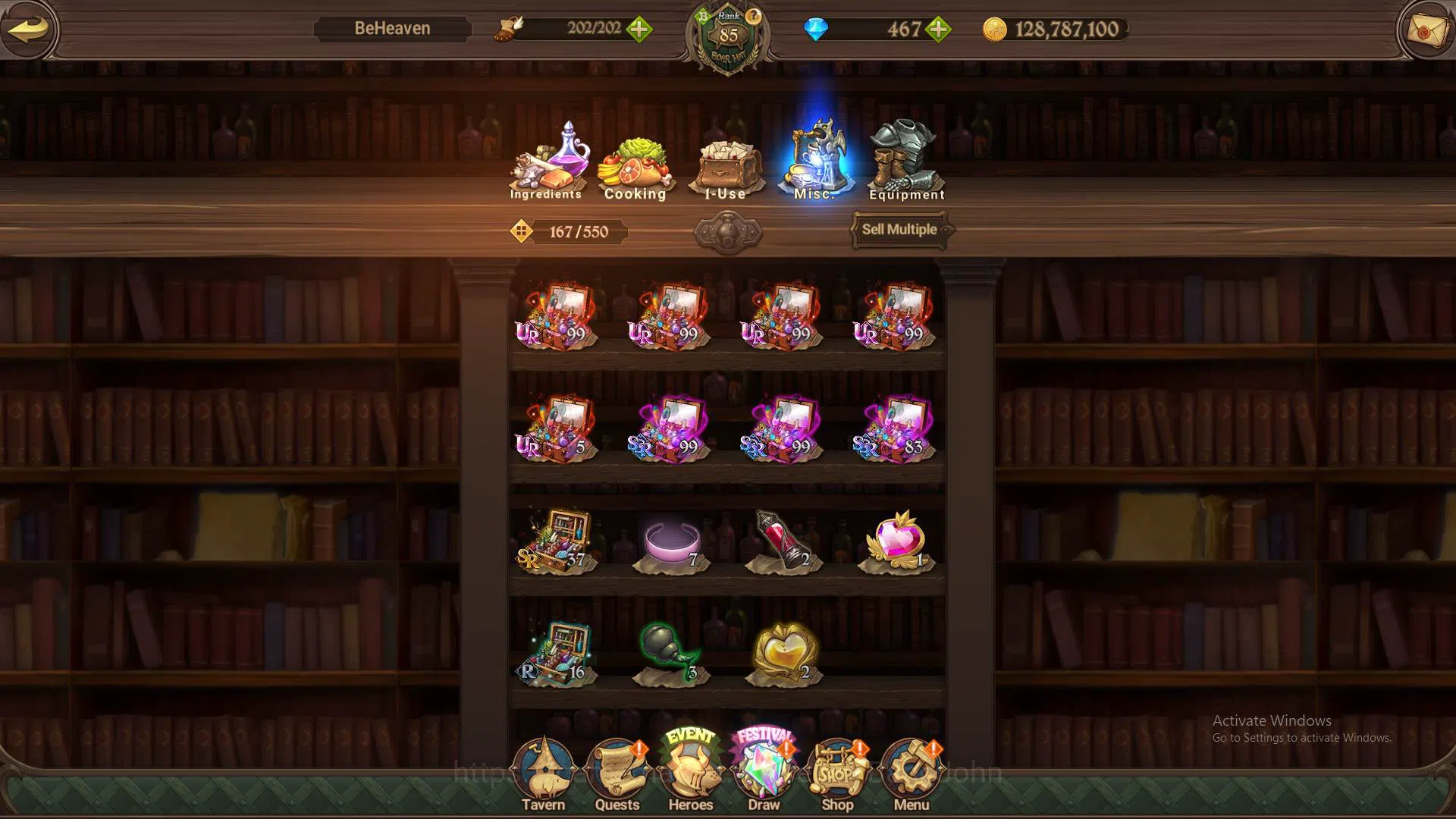 The Seven Deadly Sins: Grand Cross Accounts Others ASIA|4.2m CC|DM467|2LR Merlin4/6,Elizabeth|collab Sho,Shinra|UR 7