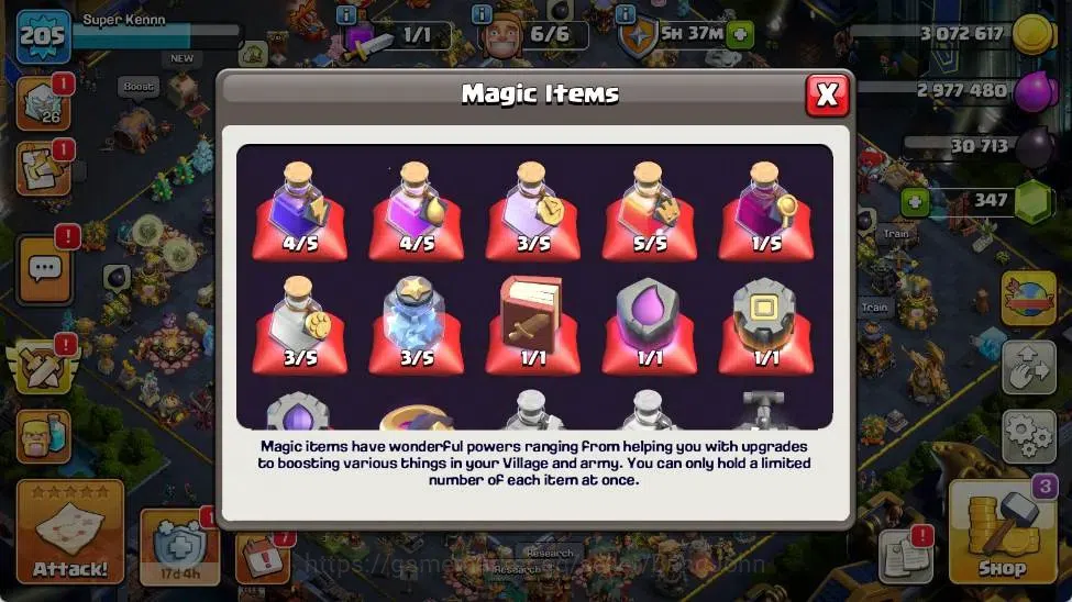 Clash of Clans Accounts Global | TH 17-BH 10|LVL 205|HH 11|AQ 100,MP 62,GW image 3