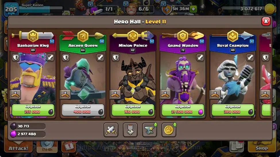 Clash of Clans Accounts Global | TH 17-BH 10|LVL 205|HH 11|AQ 100,MP 62,GW image 7