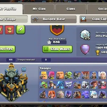 Clash of Clans High-End Global | TH 17-BH 10|LVL 205|HH 11|AQ 100,MP 62,GW image 1