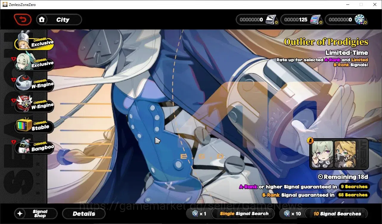 Zenless Zone Zero Accounts Starter ASIA|IK 39|3 Limited|(Velina,Miyabi,Harumasa) +2 Standard (Grace,Lycaon)|1 STD Weapon|2 S 15