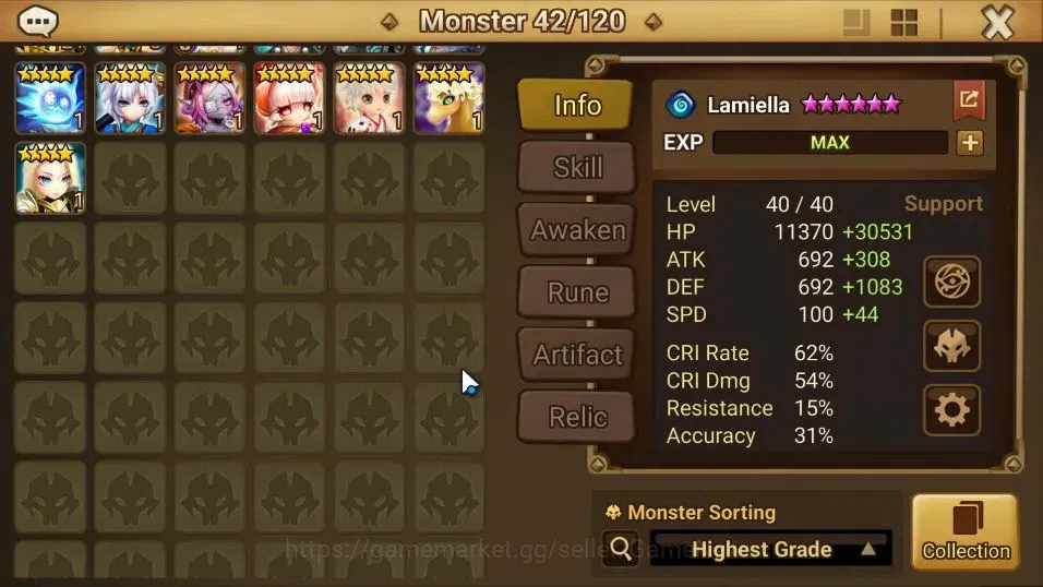 Summoners War: Sky Arena Accounts GLOBAL Lv81|1 LD[Velaska]|10 Total NB5[Angela,Leo, image 11