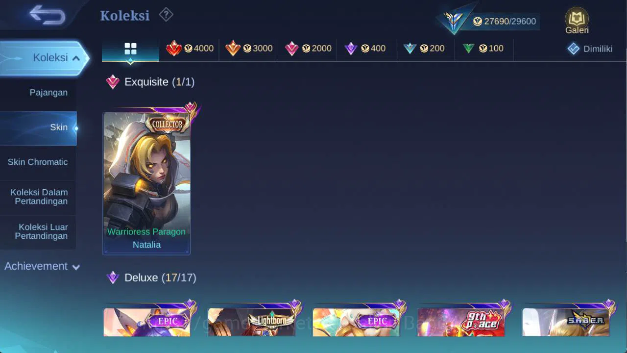 Mobile Legends: Bang Bang Accounts hero 100 skin 130+ saint badang, saber freya, drag image 3