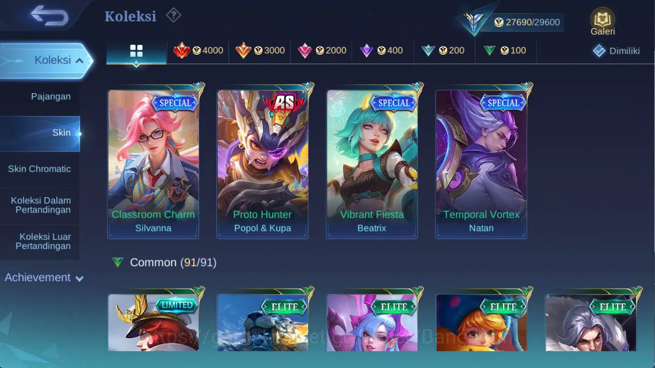 Mobile Legends: Bang Bang Accounts hero 100 skin 130+ saint badang, saber freya, drag image 8