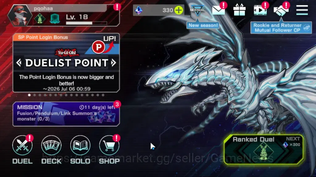 Yu-Gi-Oh! Master Duel Accounts Android|Lv 18|20 Deck|Branded,Dracotail,VSK9,Elfno image 1