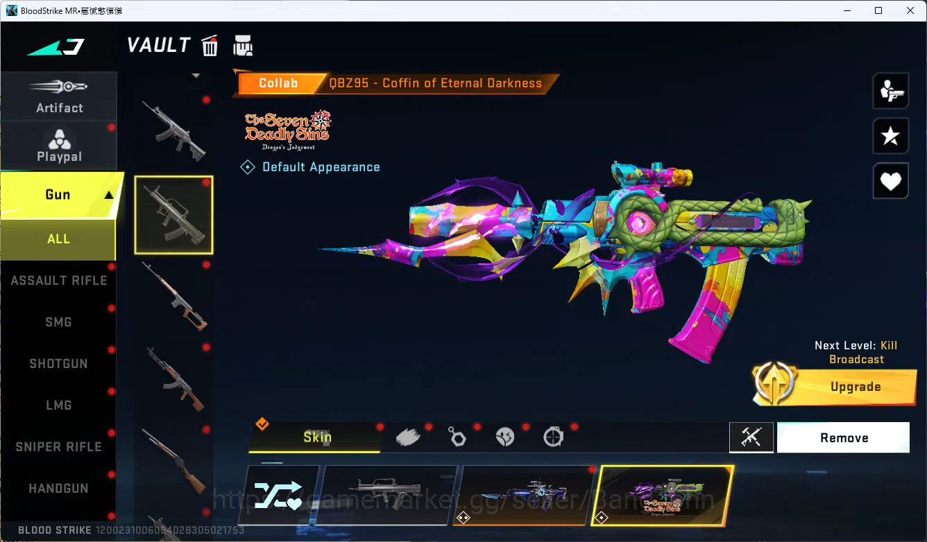 Blood Strike Accounts ASIA|ETERNAL=VOLT|COLLAB=AK47,SCAR,MCX,KAR98K,QBZ9 image 10