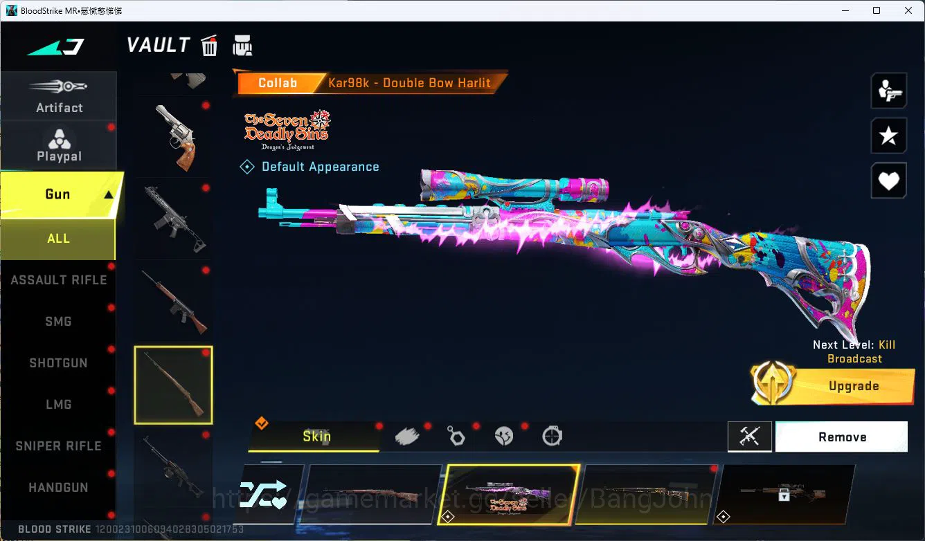 Blood Strike Accounts ASIA|ETERNAL=VOLT|COLLAB=AK47,SCAR,MCX,KAR98K,QBZ9 image 13