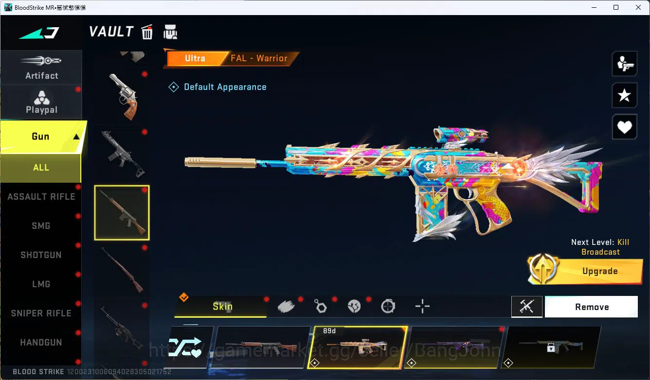 Blood Strike Accounts ASIA|ETERNAL=VOLT|COLLAB=AK47,SCAR,MCX,KAR98K,QBZ9 image 14