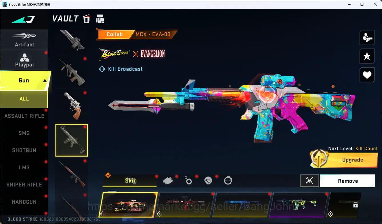 Blood Strike Accounts ASIA|ETERNAL=VOLT|COLLAB=AK47,SCAR,MCX,KAR98K,QBZ9 image 15