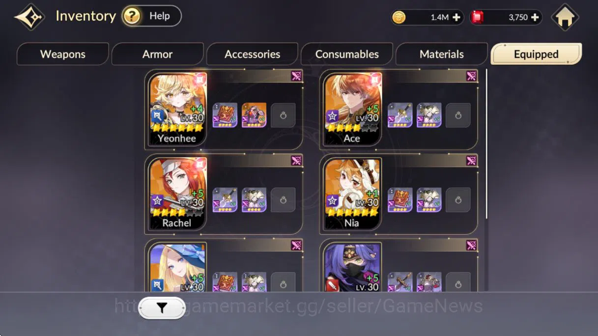 Seven Knights Re:Birth Accounts [Re;BIRTH] Global | 5 Legendary (Yeonhee,Ace,Rache image 3