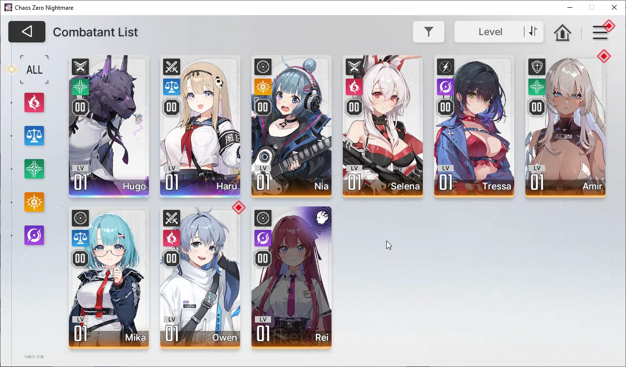 Chaos Zero Nightmare Accounts Global |Lv05|Fresh Starter|2SSR(Haru,Hugo)|Fresh S image 11