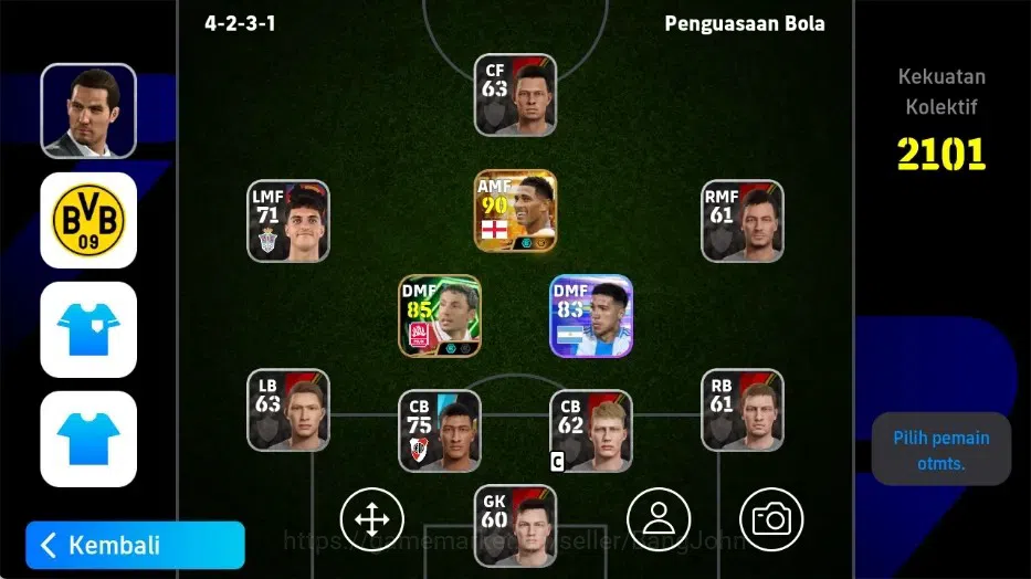 eFootball Accounts Legends & Iconic Players Mobile|PW 2101|Bellingham BigTime New,Mark Van Bommel Epic|2026|Check SS EFB2750B 1