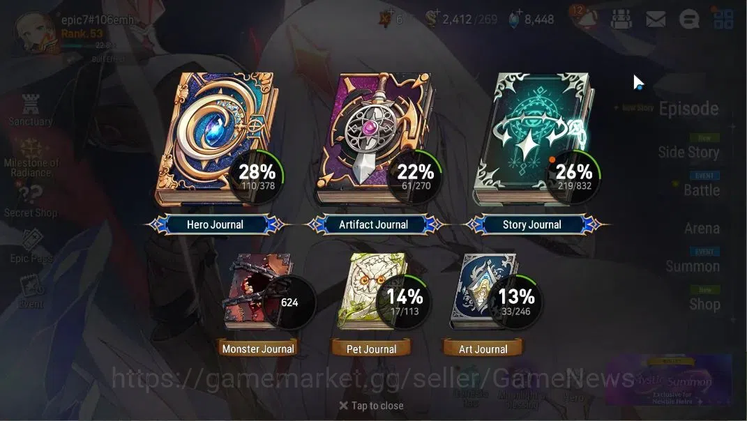 Epic Seven Accounts GLOBAL Unverif|NewEra|6 ML(Salome,NM Luna,BHwayoun image 3