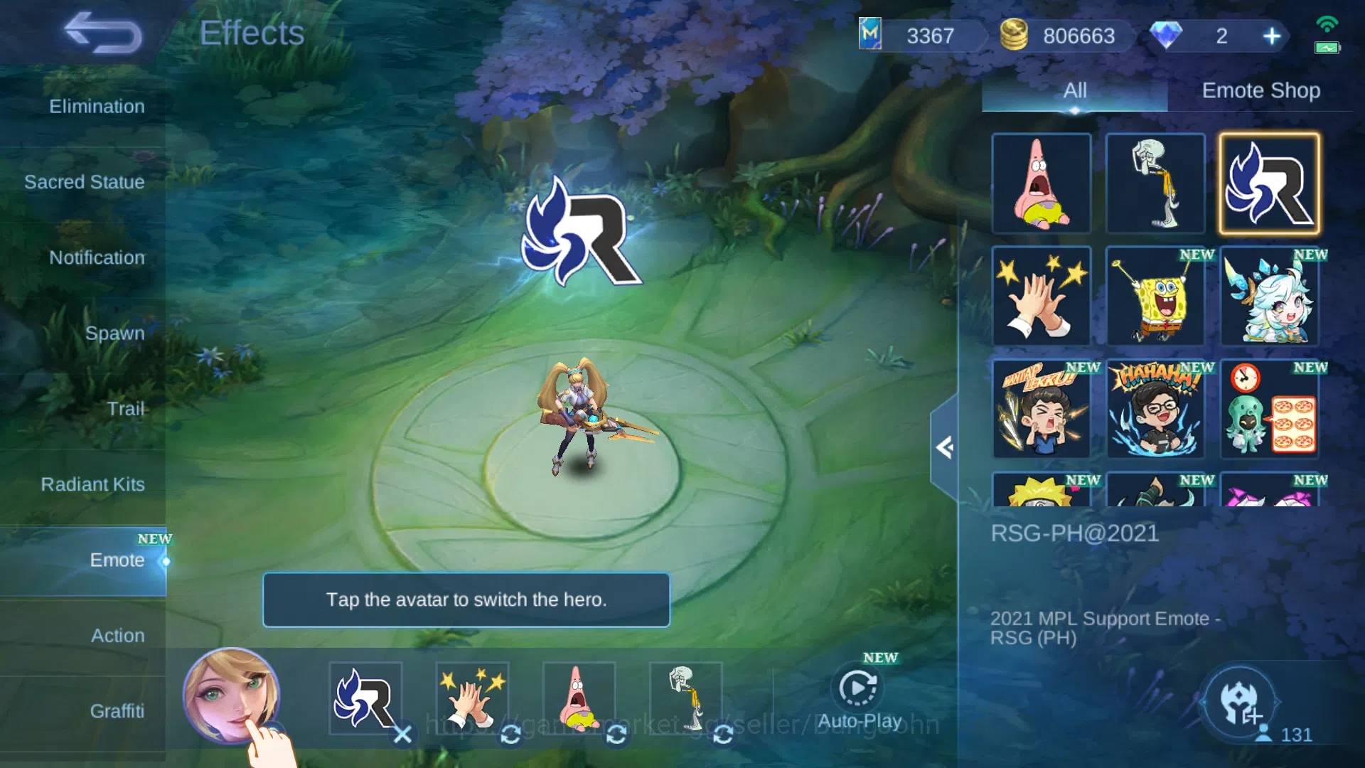 Mobile Legends: Bang Bang Accounts Skin 485 | Spec Exp & MM | Legend Alucard | Sasuke image 10