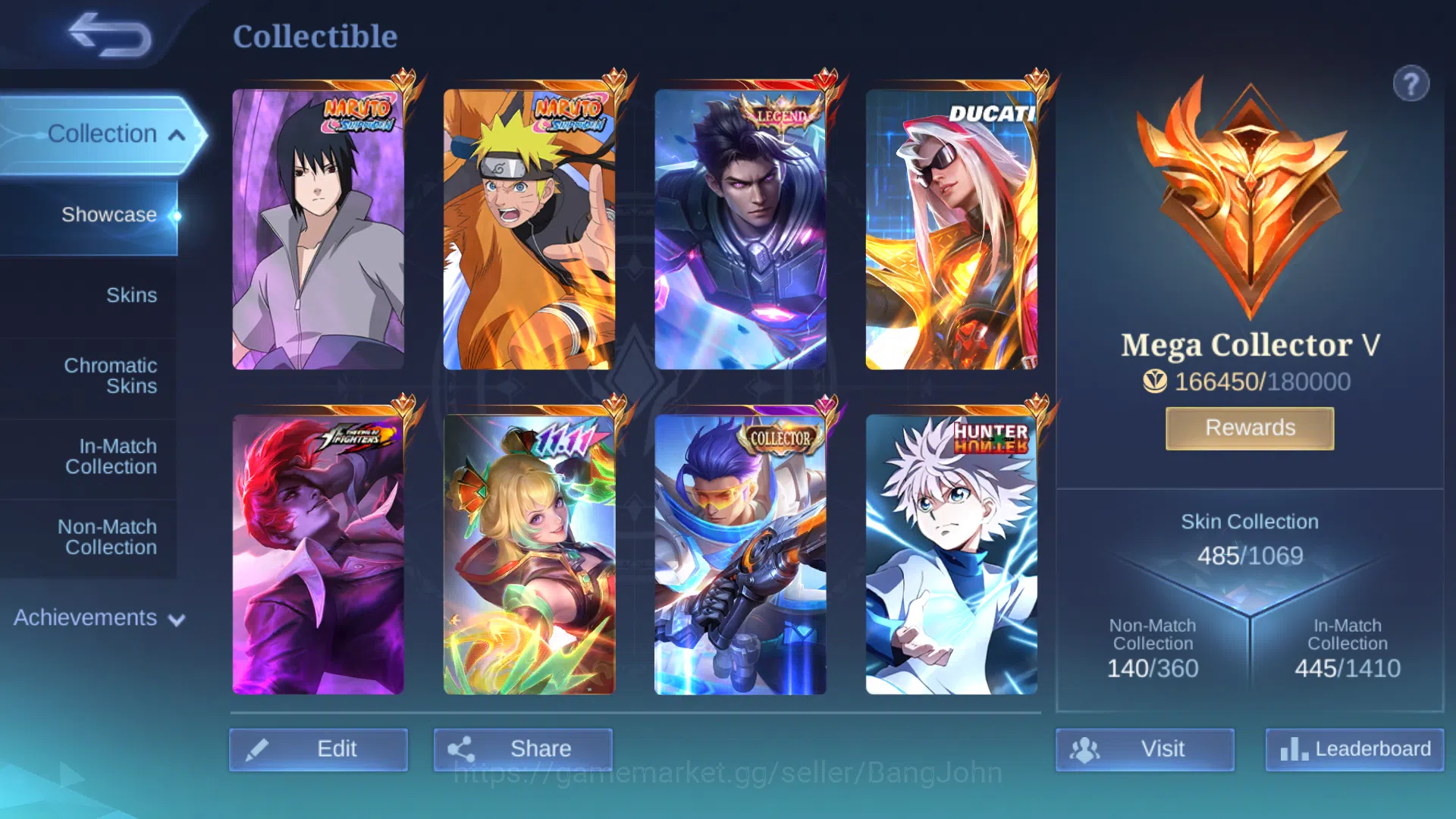 Mobile Legends: Bang Bang Accounts Skin 485 | Spec Exp & MM | Legend Alucard | Sasuke image 13