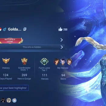 Honor of Kings Accounts Rare Skin Global Hero 111 Skin 94: Elsa Frozen (Lady Zhen Flawless) + Background Snowventure, LOM