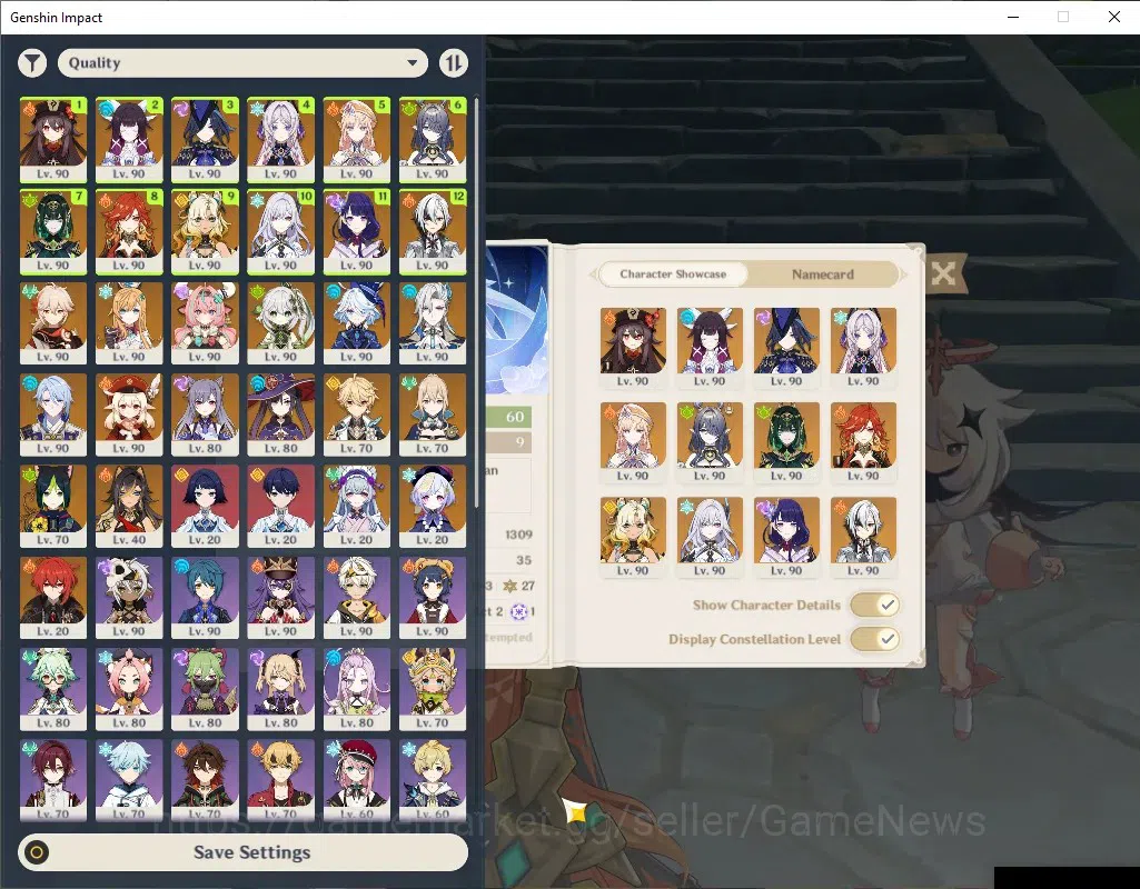 Genshin Impact Accounts ASIA| AR 60| Abyss Ready| 3 PremTeam[Skirk,Nefer,M image 1