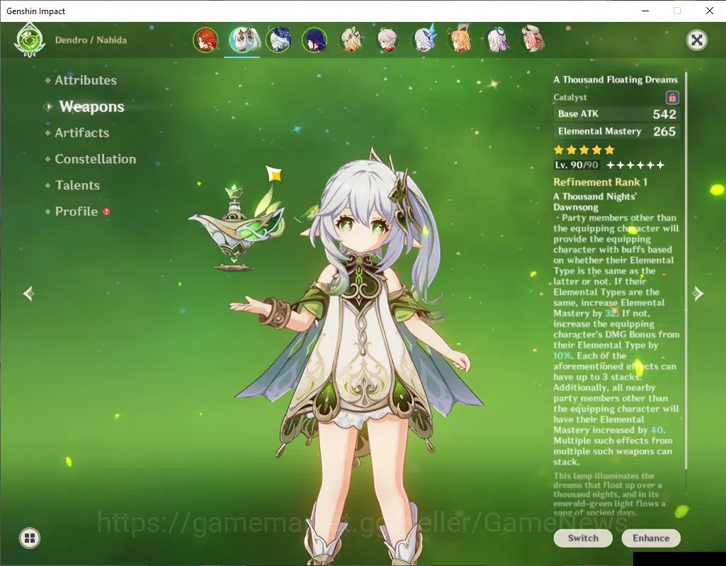 Genshin Impact Accounts ASIA| AR 60| Abyss Ready| 3 PremTeam[Skirk,Nefer,M image 6