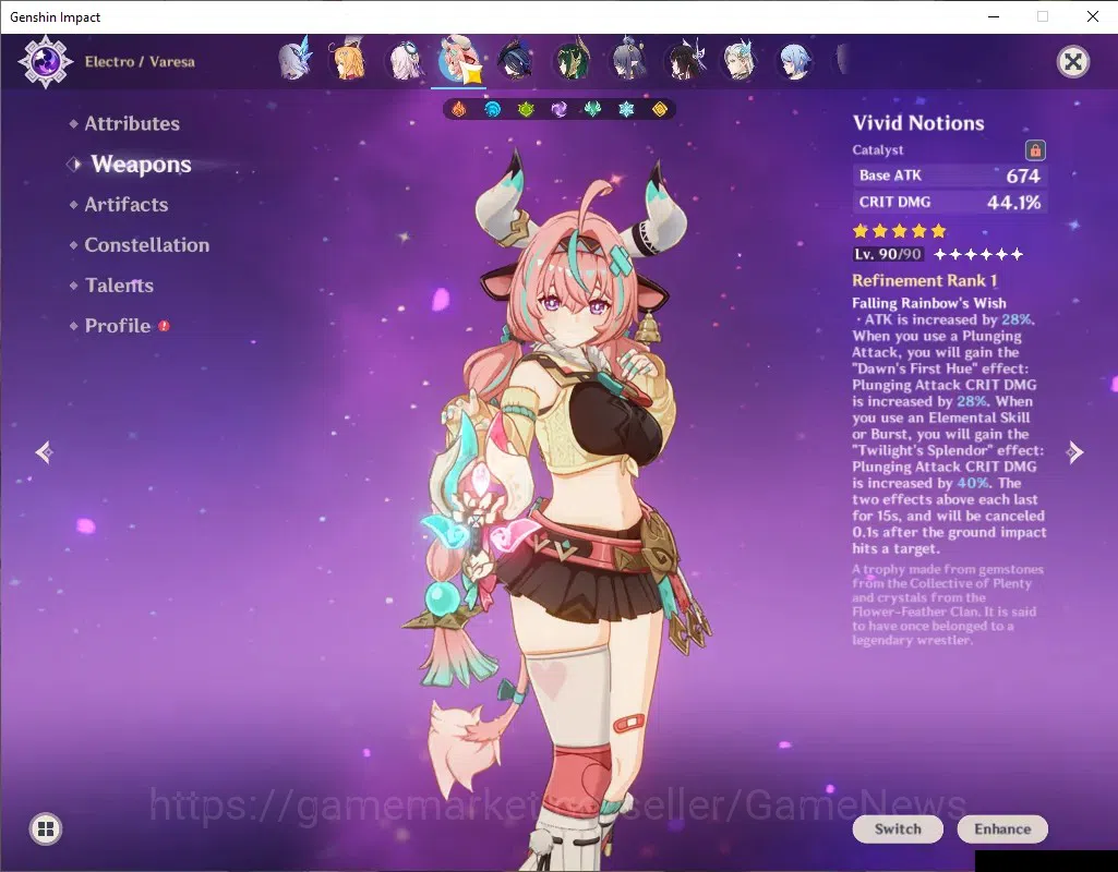 Genshin Impact Accounts ASIA| AR 60| Abyss Ready| 3 PremTeam[Skirk,Nefer,M image 8
