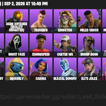 Fortnite Accounts 32 Skins | Level 559 | Snoop Dogg, Ghost Face + IShowSpeed | All Platforms