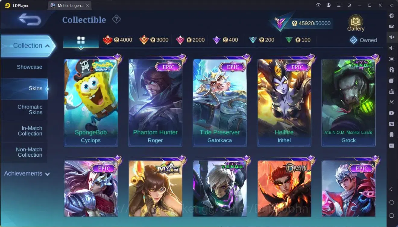 Mobile Legends: Bang Bang Accounts Global|Hero91|Skin 190|Renowned|Prime Claude|CCNat image 11