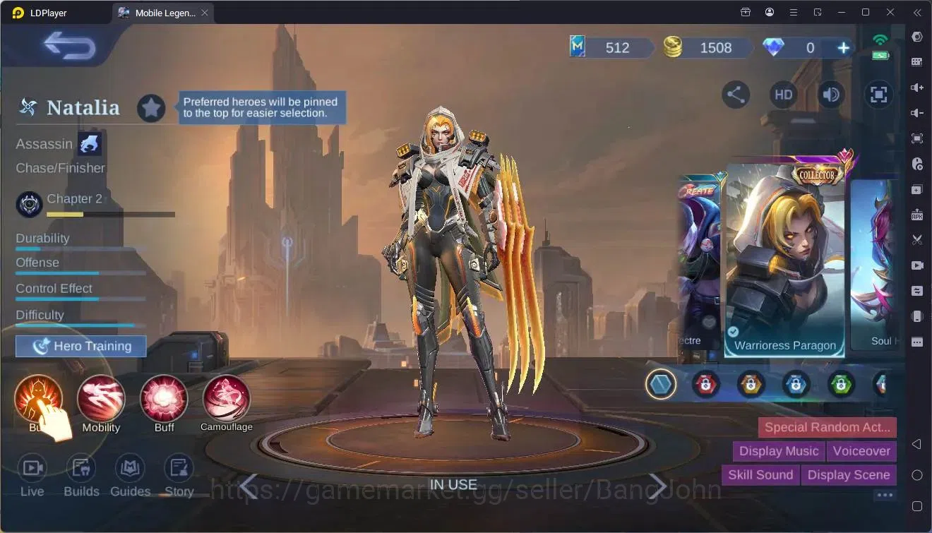 Mobile Legends: Bang Bang Accounts Global|Hero91|Skin 190|Renowned|Prime Claude|CCNat image 20