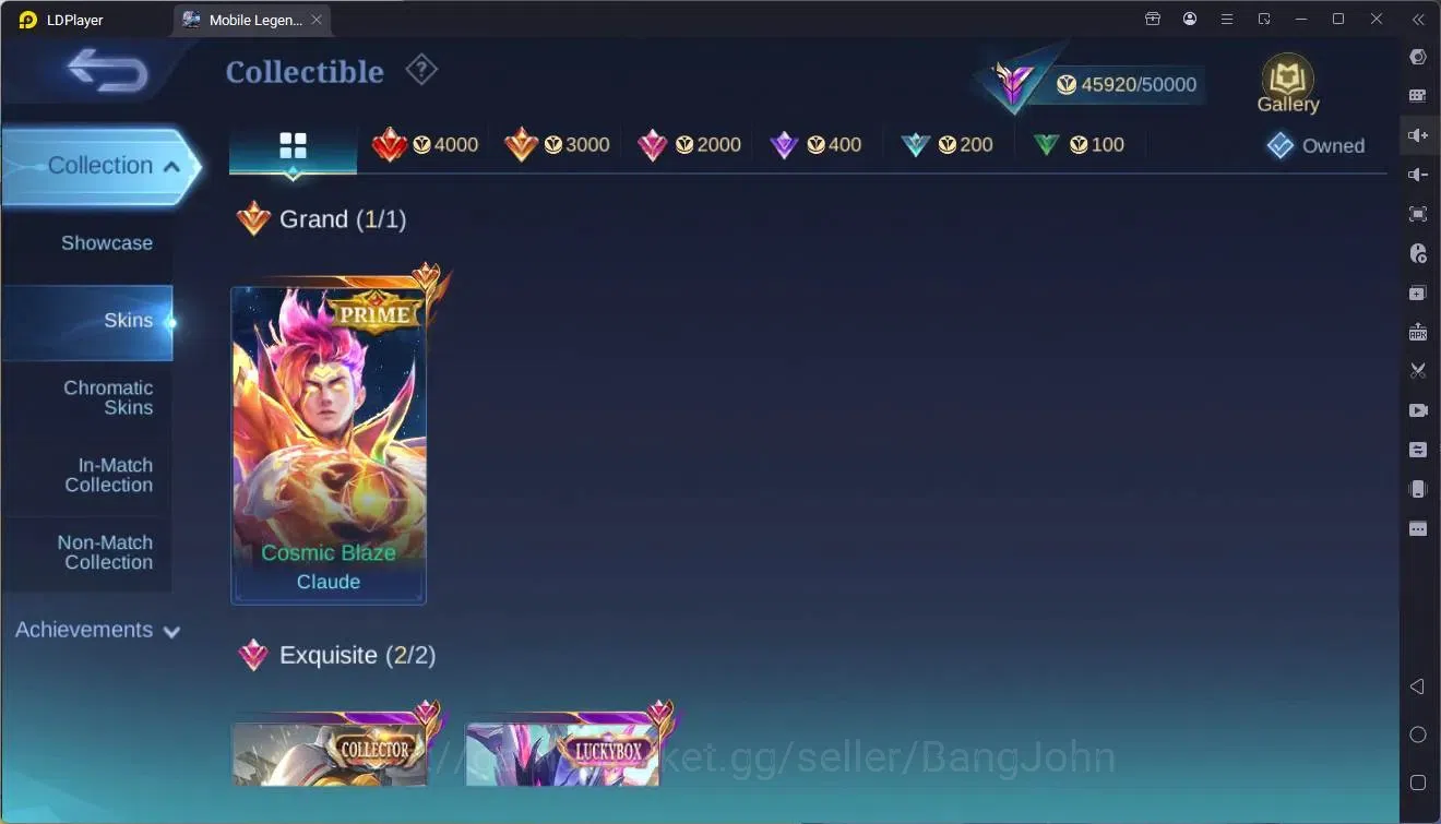 Mobile Legends: Bang Bang Accounts Global|Hero91|Skin 190|Renowned|Prime Claude|CCNat image 7