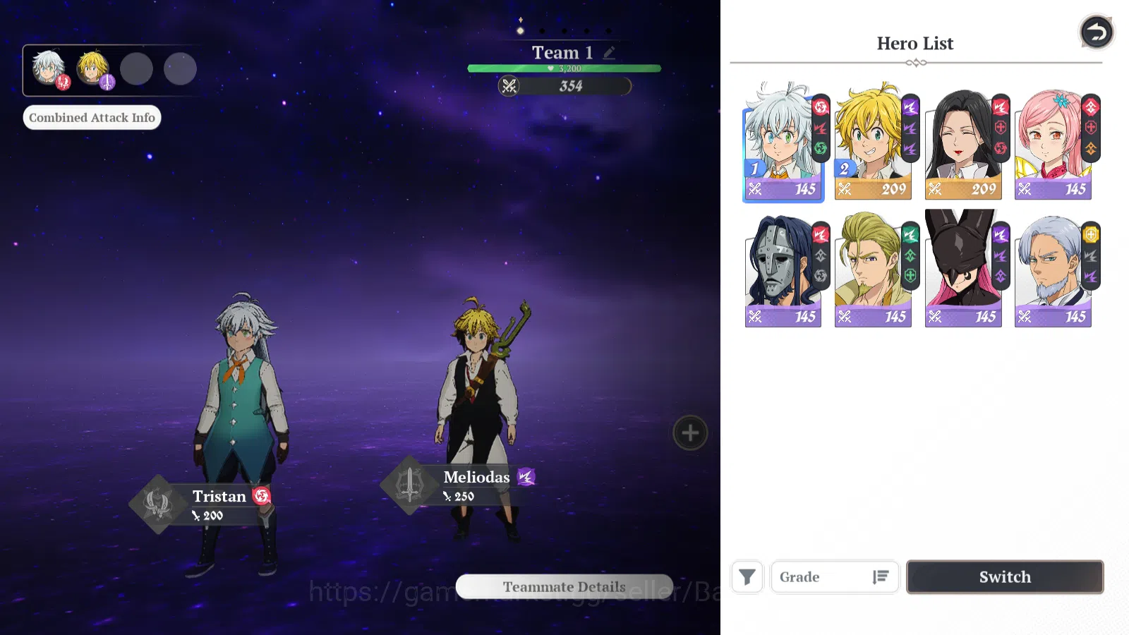 The Seven Deadly Sins: Origin Accounts EUROPE | Fresh Starter Lvl 2 |2SSR|Meliodas,Guila, image 2