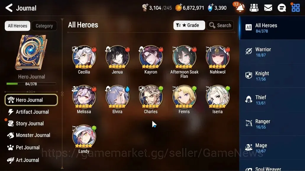 Epic Seven Accounts GLOBAL UNVERIF|4 ML(BArunka,DB Senya,Arcdem Shadow image 7