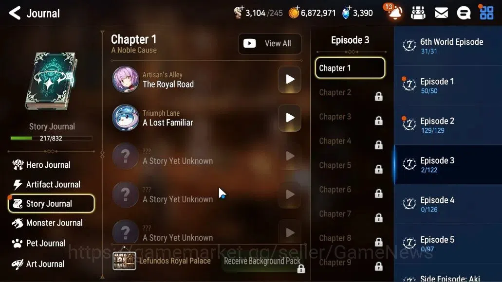 Epic Seven Accounts GLOBAL UNVERIF|4 ML(BArunka,DB Senya,Arcdem Shadow image 9