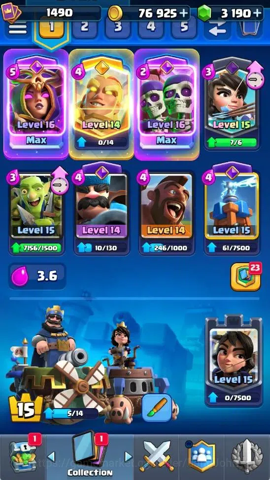 Clash Royale Accounts Mobile |KTL 15|4 Hero|17 Evo|4 Champ Card|18 Legen image 12