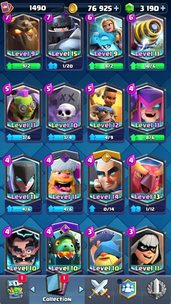 Clash Royale Accounts Mobile |KTL 15|4 Hero|17 Evo|4 Champ Card|18 Legen image 14