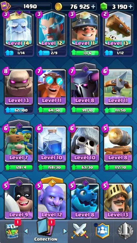 Clash Royale Accounts Mobile |KTL 15|4 Hero|17 Evo|4 Champ Card|18 Legen image 15